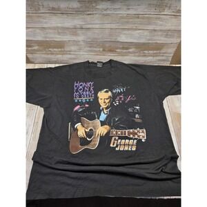 George Jones Honky Tonk Myself to Death Vintage Tour T Shirt XL Single Stitch 92